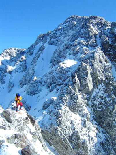 冬の剱岳早月尾根登山画像