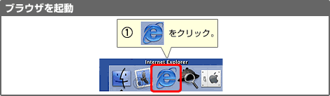 ブラウザを起動